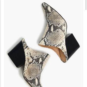 Snakeskin Leather Rojas Mule